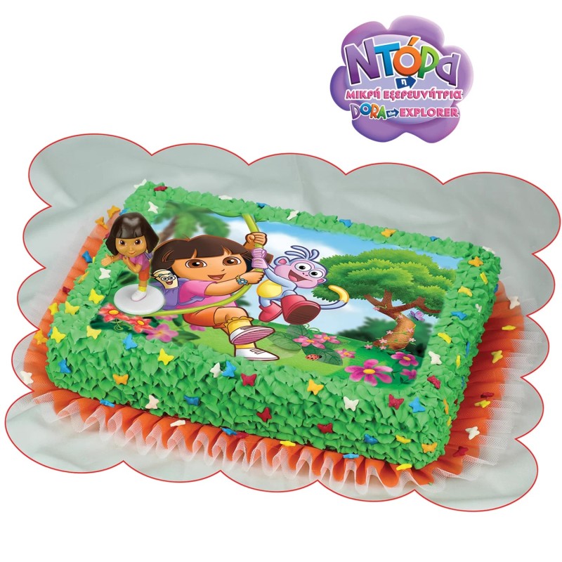 Σχέδιο τούρτας dora σετ 20x30cm