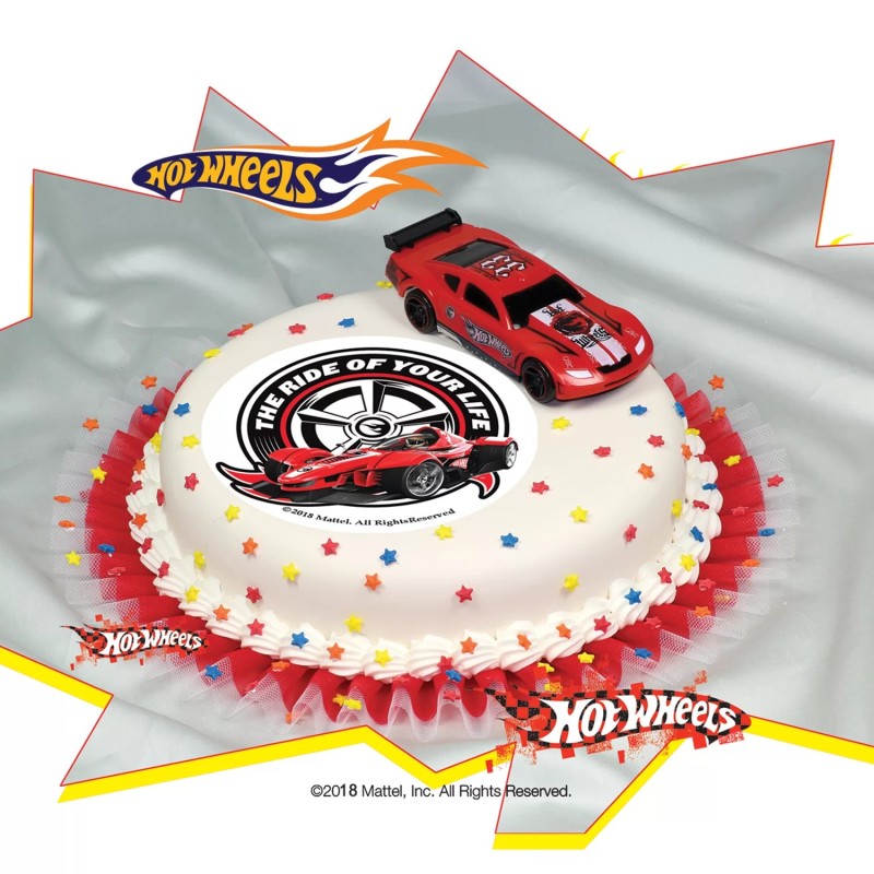 Σχέδιο τούρτας hot wheels σετ 20cm