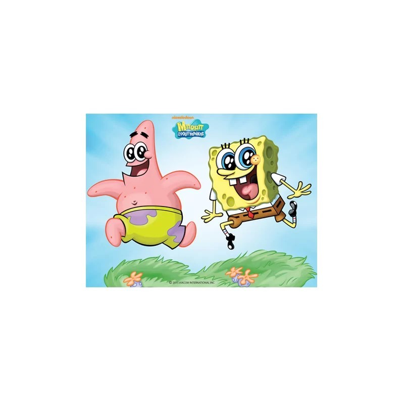 Σχέδιο τούρτας spongebob patrik 20x30cm