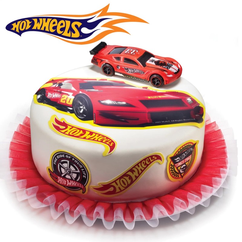 Σχέδιο τούρτας hot wheels σετ 20cmh