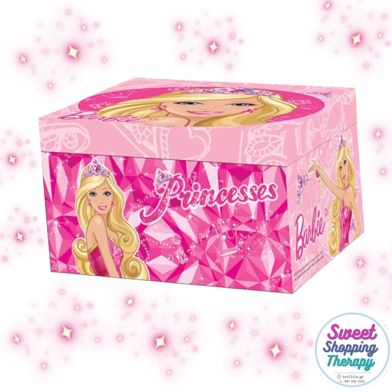 Κουτί βάπτισης με καπάκι barbie Κουτί βάπτισης με καπάκι barbie