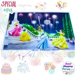 Σχέδιο τούρτας Πριγκίπισσες της Disney  20x30cm
