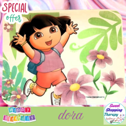 Σχέδιο τούρτας Dora 22x28cm