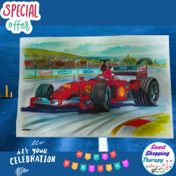 Σχέδιο τούρτας Formula 1  20x30cm